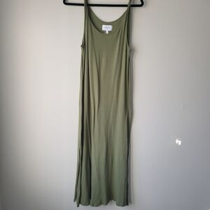 Current Elliott Olive Green Sleeveless Maxi Dress